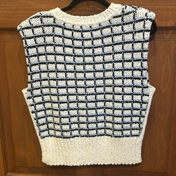 NEW $478 Veronica Beard Nazife sweater tank large - Picture 8 of 10